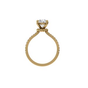 Anillo de Diamante Cultivado en Laboratorio con Corte Súper Redondo, Anillos de Oro de 9kt, 14kt, 18kt para Anillos de Compromiso para Mujer - Product Image 2