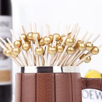 Prix d'usine – Fourchettes biodégradables en bambou à long manche de 12 cm, sûres pour les aliments, saines, pour fruits, idéales pour les fêtes et les restaurants