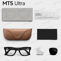 Lunettes intelligentes IA avec caméra HD 8MP, étui de charge magnétique 2000mAh, assistant vocal IA, traduction, vidéo 4K pour les sports de plein air