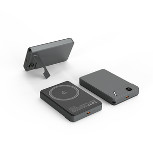 Banque d'énergie magnétique sans fil super mince innovante avec écran LED et support de téléphone 10000mAh Magsaferred Power Bank Battery Pack - Product Image 3