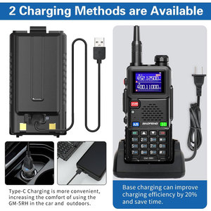 สำหรับวิทยุสื่อสารแบบพกพา UV-5RH กำลังส่ง 10 วัตต์ ระยะ 0-15 กิโลเมตร ระดับการกันน้ำ IPX-1 เครื่องรับส่งสัญญาณวิทยุ FM สำหรับนักวิทยุสมัครเล่น - Product Image 3