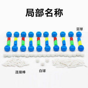 Modelo de ensamblaje de componentes de la estructura de la doble hélice del ADN; modelo de estructura del ADN; modelo genético; pequeño experimento biológico. - Product Image 4