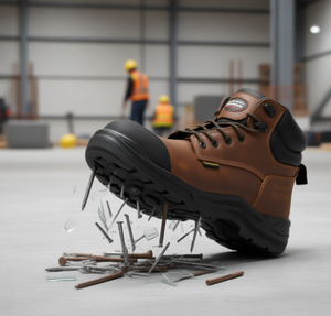 <span class=keywords><strong>Scarpe</strong></span> Antinfortunistiche CE S3S in Pelle Crazy Horse con Puntale in Fibra di Vetro, Antiscivolo e Resistenti all'Olio - Product Image 1