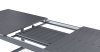 Table de repas extérieure extensible en aluminium, mobilier de jardin moderne en métal pour cour, hôtel, parc, villa