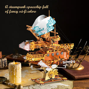 JIESTAR JJ9176 1864 ชิ้น ชุดเรือจำลอง ซีรีส์เรือ<span class=keywords><strong>ไอ</strong></span>น้ำแฟนตาซี ของตกแต่ง บล็อกต่อ<span class=keywords><strong>แบบ</strong></span>เทคนิค ของเล่นเสริมพัฒนาการ ของขวัญเทศกาล - Product Image 4