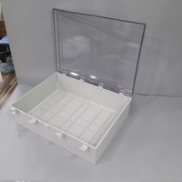 Boîtier articulé en plastique ABS étanche IP66 de 800x600x250mm avec loquet et plaque de montage, grand format