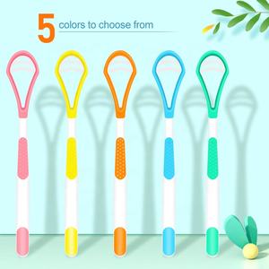 Cepillo de limpieza colorido con etiqueta privada a granel, limpiador de lengua de plástico, raspador - Product Image 4