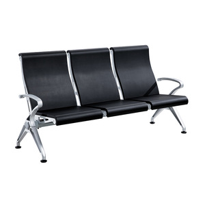 Sillas de Espera Guoye Furniture de 3 Plazas, Acero Inoxidable, Tapicería de PU, para Uso en Aeropuertos y Hospitales - Product Image 4