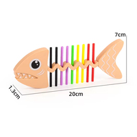 Jeu de société de tri de couleurs en forme d'arête de requin, jouet éducatif de bureau avec jeu de cartes à associer pour l'apprentissage des enfants