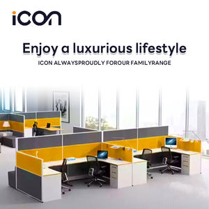 Profilo della struttura in alluminio divisorio modulare per mobili in legno moderno ufficio Call Center Workstation box per ufficio - Product Image 2