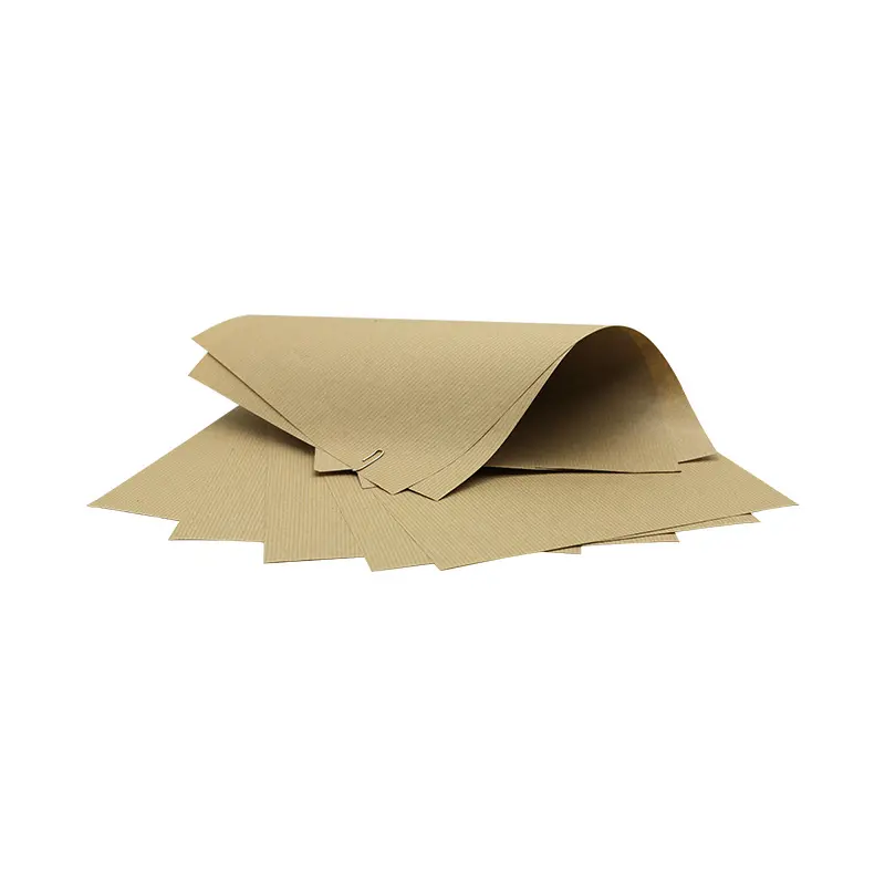 Oem-упаковочный рулон, ребристая крафт-упаковка, персонализированная Легко складывающаяся бумага для упаковки подарков, крафт-бумага с ребристой текстурой