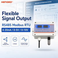 Capteur d'humidité de la température HG803 4-20mA RS485 Modbus RTU avec émetteur d'affichage pour la construction