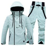 Combinaison de ski de couleur unie costume hommes et femmes modèles coupe-vent imperméable chaud respirant hiver neige équipement de ski de fond couple mod