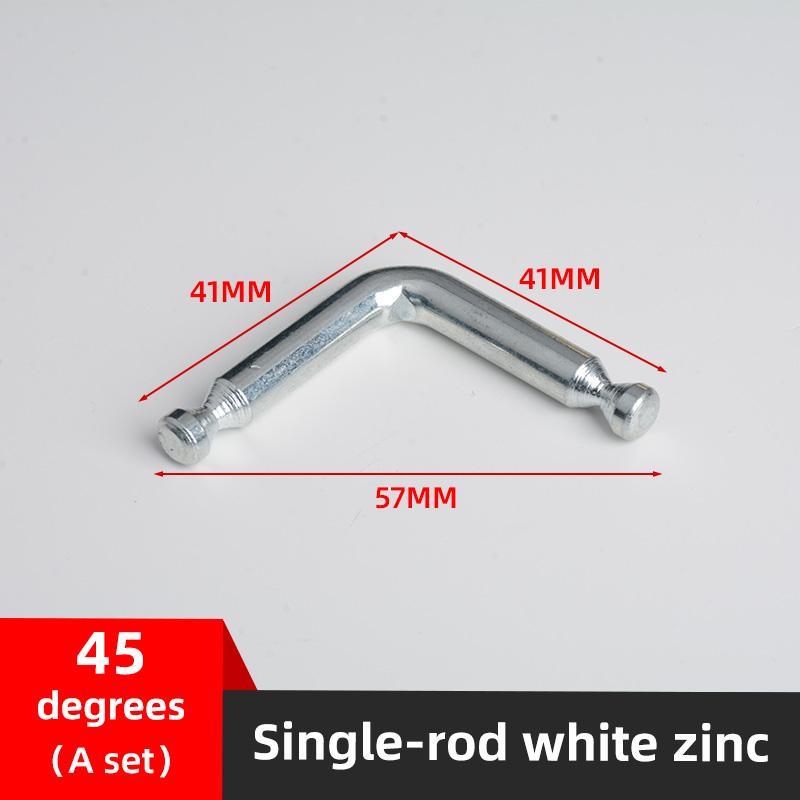 Boulon à angle droit [Zinc blanc]