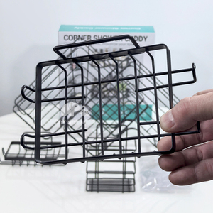 Moderno Portaoggetti da Doccia in Ferro Dipinto da Parete, Mensola <span class=keywords><strong>Angolare</strong></span> in Metallo per Organizzazione in <span class=keywords><strong>Cucina</strong></span> e Bagno - Product Image 5