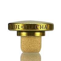 Tapa de tapón de Zamac de metal con logotipo 3D hundido fuerte de lujo para sellar botellas de vidrio