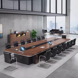 Tavolo da Conferenza Tradizionale in Legno per 20 Persone, Grande Tavolo per Riunioni per Sale del Consiglio, Hotel e Agenzie Governative - Product Image 3