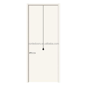 Porte en bois Mdf mélamine pour intérieur de maison Design moderne Porte écologique hôtel avec serrure intelligente - Product Image 5