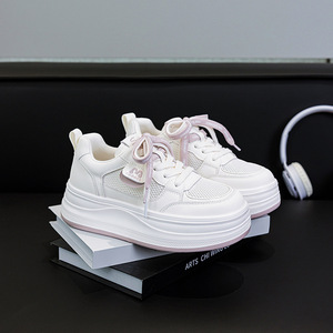 Zapatillas Blancas de Verano 2026, Nuevo Estilo, Transpirables, Talla Grande, Ligeras, Suela Gruesa, Casuales - Product Image 2