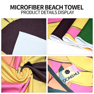 Eastsunshine Custom Printed <strong>Towel</strong> Beach Comfortable Sand Free Microfiber Waffle Sand Free Beach <strong>Towel</strong> - Product Image 4