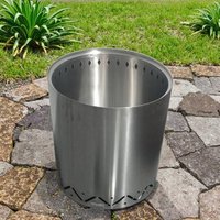 Foyer de charbon de bois sans fumée pour feux de joie en acier inoxydable portable pour chauffage extérieur pour le camping