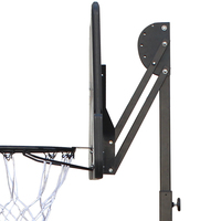 IUNNDS Cerceau de basket-ball portable de 28 pouces Hauteur durable et réglable pour les jeux de famille Produit en gros