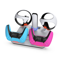 Honcam PSVR2 Station de charge Station d'accueil Support de refroidissement pour console PS5 Contrôleur Dualsense
