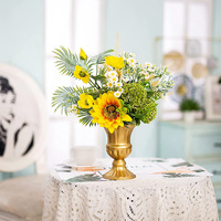 Vases élégants pour centres de table de mariage, décoration de fête, vase trompette haut, porte-fleurs pour cérémonie d'anniversaire