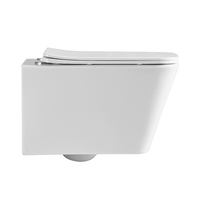 Siège de toilette mural en céramique de style moderne avec sortie dissimulée Conception de piège en P monobloc pour une utilisation dans la salle de bain Vente en gros