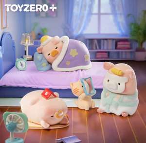 TOYZEROPLUS LULU le cochon reste avec vous boîte aveugle mignon cochon floqué figurine à collectionner ensemble de jouets 8 pièces étui complet pour cadeau et décor - Product Image 3