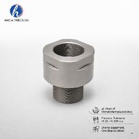 Adaptateur hexagonal en acier inoxydable tourné CNC, raccord mâle-femelle, filetage interne/externe pour rainure haute précision EDM