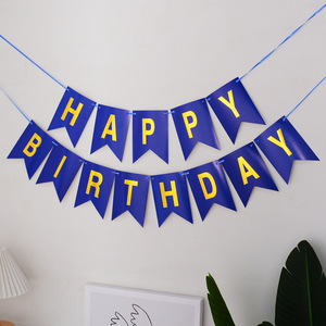 Bannière en papier 'Joyeux Anniversaire' de 17*12cm en gros pour les fêtes de femmes et d'hommes, la Saint-Valentin, le Nouvel An chinois, Pâques, Noël - Product Image 3