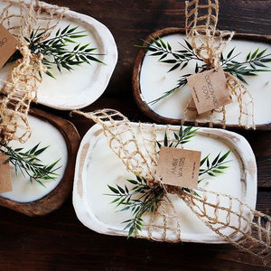 Aromatherapy Vintage Brown Rustic <strong>Dough</strong> <strong>Bowls</strong> <strong>Wholesale</strong> Candles Scented Bol a Bougies Oval Shape Large <strong>Bowl</strong> <strong>Wooden</strong> <strong>Dough</strong> Candles - Product Image 6