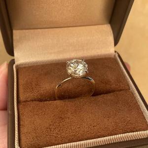 Anillo de Oro de 18K con Diamante Cultivado en Laboratorio con Certificación IGI, Estilo Vintage, Engaste Halo Redondo de 1ct 2ct 3ct, para Colecciones de Bodas Retro - Product Image 5