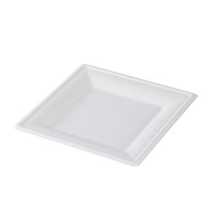 ถาดซูชิกระดาษย่อยสลายได้ ขนาด 6 8 10 นิ้ว ผลิตจากใยอ้อย  จานใยอ้อย  จานสลัดแบบใช้แล้วทิ้ง - Product Image 6