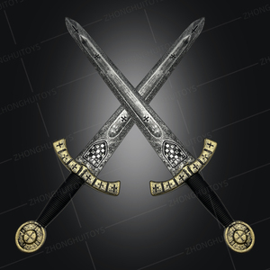 Thời Trung Cổ Cosplay Cho <span class=keywords><strong>Larp</strong></span> Thập Tự Chinh Hiệp Sĩ Thanh Kiếm Nhựa Bọt Viking Vũ Khí Đạo Cụ Pe Đồ Chơi Thanh Kiếm - Product Image 4