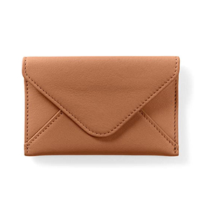 Porte-cartes en cuir véritable avec logo personnalisé de luxe, minimaliste, avec protection RFID, rabat, enveloppe d'affaires, étui pour carte d'identité, carte de crédit, fermeture à bouton - Product Image 3