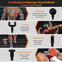 Meilleur pistolet de massage sportif léger et compact, 6 vitesses, vibrations profondes des tissus, outil de relaxation des fascias portatif pour soulager la fatigue corporelle