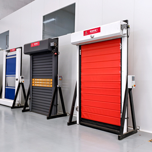 Porte à enroulement à <span class=keywords><strong>action</strong></span> rapide isolée - Porte de chambre froide certifiée CE avec une haute résistance thermique - Product Image 3