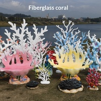 Model Patung Karang Simulasi Fiberglass Dekorasi Latar Belakang Fotografi Bertema Laut Properti Ornamen Fotografi Pernikahan