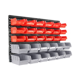 30-Compartment Wall Mounted Large Foldable Industrial Boxes Plastic Storage Bins, Storage Box And Bins