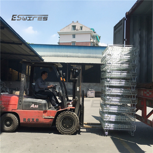 Tuổi thọ dài nhiệm vụ nặng nề xe nâng dễ dàng di chuyển kim loại dây thép lưới giỏ <span class=keywords><strong>container</strong></span> - Product Image 6