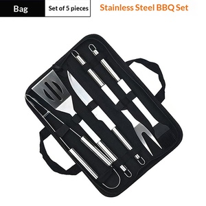 Ensemble d'accessoires pour <span class=keywords><strong>barbecue</strong></span> en acier inoxydable, outils de <span class=keywords><strong>barbecue</strong></span>, <span class=keywords><strong>kit</strong></span> d'accessoires de grillade avec sac de transport pour le camping et les barbecues en plein air - Product Image 2