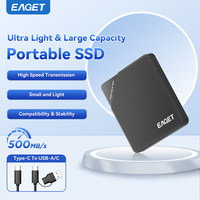 Disques durs externes SSD portables EAGET M9 haute vitesse PSSD Type-C 120 Go/240 Go/480 Go/1 To/2 To avec boîtier en plastique OEM pour ordinateur