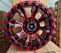 Jantes Beadlock de Luxe en Alliage Forgé Personnalisées HT 5X114.3 5X130 6x139.7 Jantes Tout-Terrain 15 16 18 24 pouces pour Jeep Ford Toyota