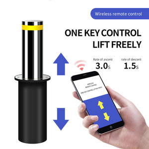 Tự động có thể thu vào thủy lực bollards thép không gỉ khu dân cư đường lái xe ô tô bollard giao thông rào cản bollards thép - Product Image 5