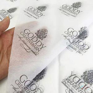 Papel de Seda Blanco Impreso Personalizado de 15 x 20 Pulgadas, 17 g, Papel para Envolver Ropa, Impresión a una Cara, Papel de Regalo Desechable - Product Image 3