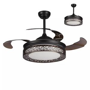 Modern Gold Bird's Nest <b>LED</b> <b>Ceiling</b> <b>Fan</b> <b>Light</b> DC Motor ABS Lamp Body Remote Control 6-Speed Home Office Bedroom Living Dining - Product Image 1
