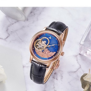 Relojes Automáticos para Hombre, Reloj de Pulsera Mecánico de Lujo para Mujer, Correa de Cuero Impermeable, Esfera de Zafiro, RGA1739 - Product Image 3