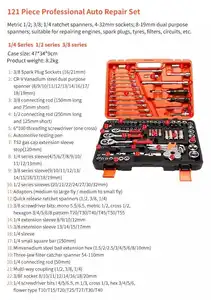 Dụng Cụ Sửa Chữa Xe Hơi Bán Chạy Cờ Lê Ổ Cắm Xe Hơi, Dụng Cụ Mũi Khoan Bánh Cóc Nhanh Chất Lượng Cao